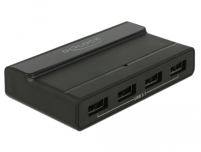 Externer USB 3.1 4 Port Hub mit 10 Gbps, Delock® [64053]