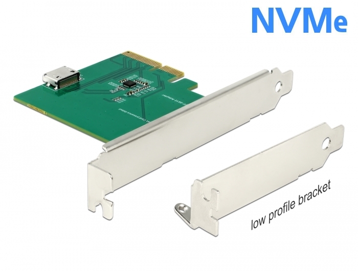 PCI Express x4 Karte an 1 x intern OCuLink SFF-8612 - Low Profile Formfaktor, Delock® [90307]