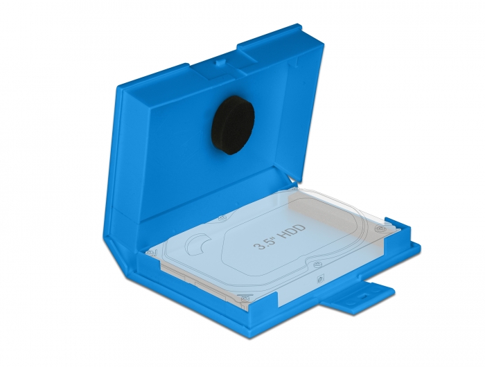 Schutzbox für 3.5" HDD blau, Delock® [18373]