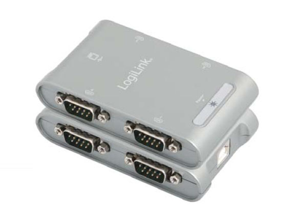 Adapter, USB 2.0, 4-Port, Seriell, LogiLink® [AU0032]