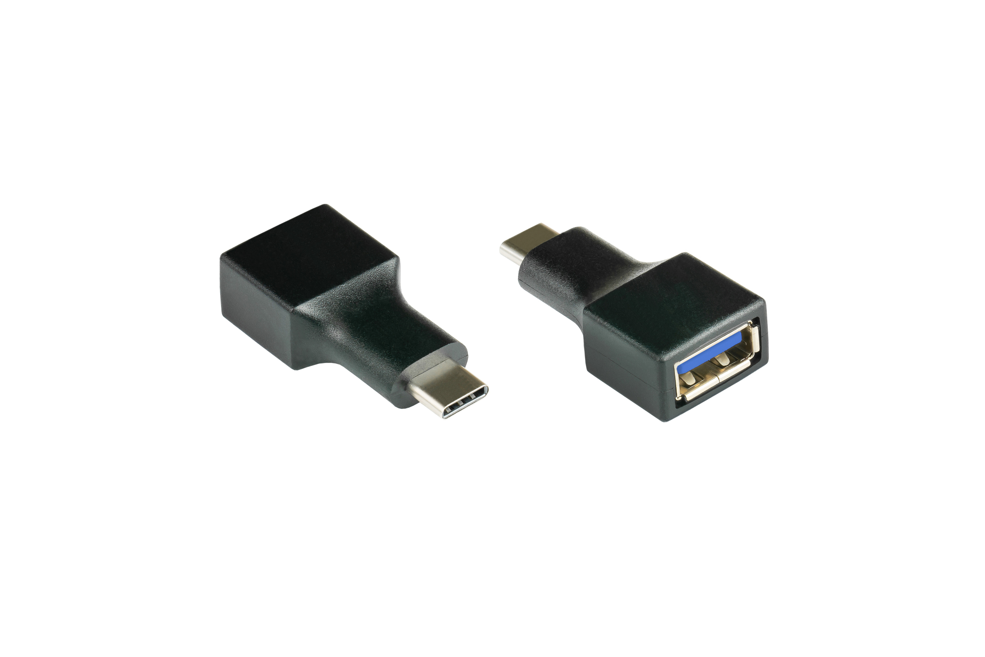 Adapter USB 3.0 / USB 3.1 (Gen. 1) USB-C™  Stecker an Buchse A, schwarz, Good Connections®