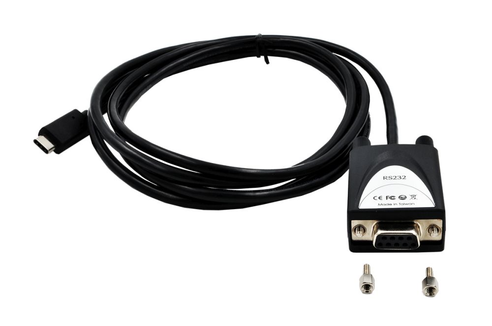 USB 2.0 (C) zu 1x Seriell RS-232 1,8m Kabel mit 9 Pin Buchse, LED Anzeige, inkl. 2 Schraubenmuttern, (FTDI Chip-Set), Exsys® [EX-2311-2F]