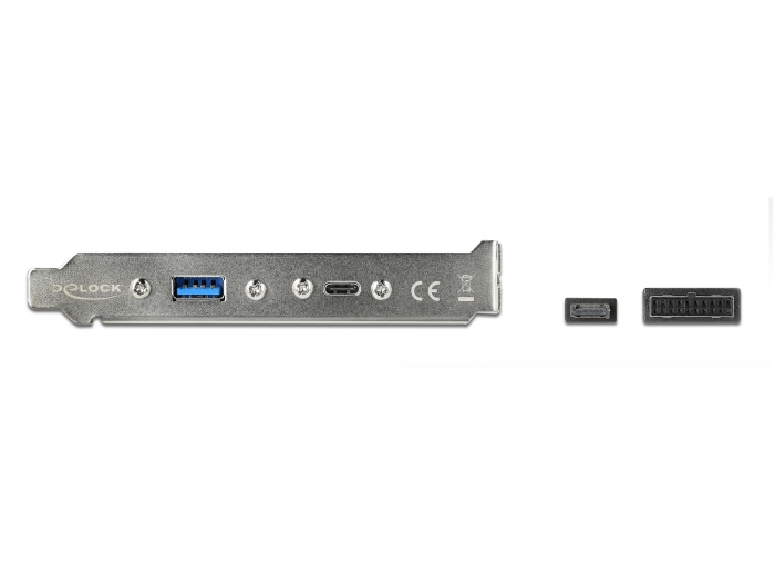 USB 3.1 Slotblech mit 1 x USB Type-C™ und 1 x USB Typ-A Port, Delock® [89934]