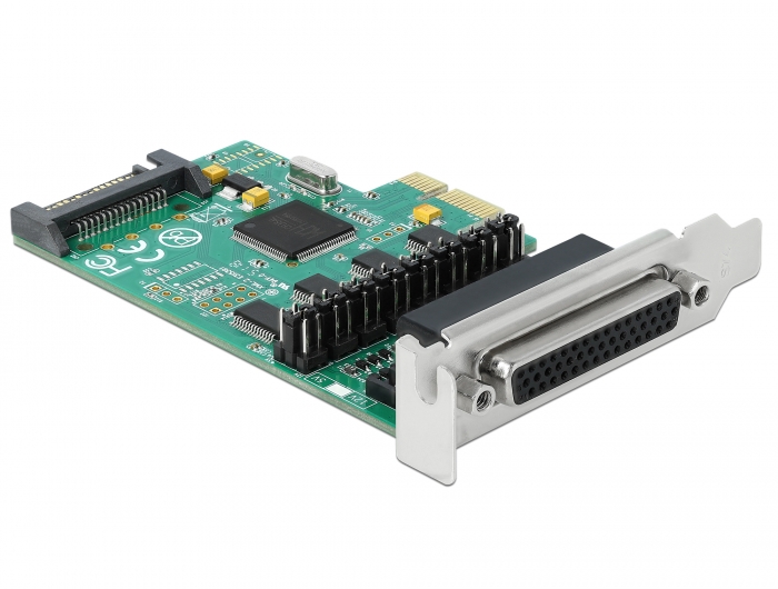 PCI Express Karte an 4 x Seriell RS-232 mit Spannungsversorgung, Delock® [89938]
