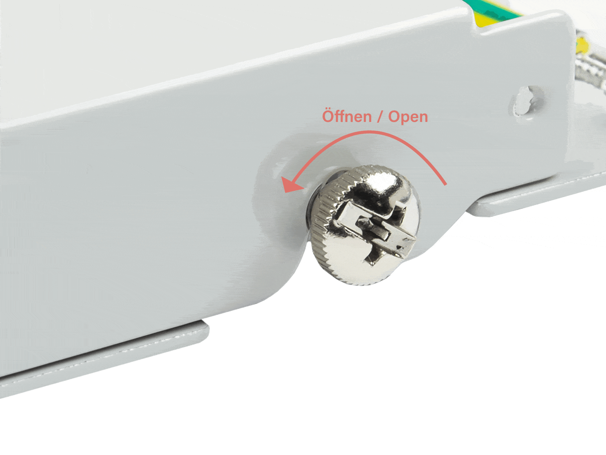 Patchpanel 10" Cat. 6, 8-Port, 0,5 HE, STP geschirmt, werkzeugloses Öffnen, Lichtgrau (RAL7035), Good Connections®