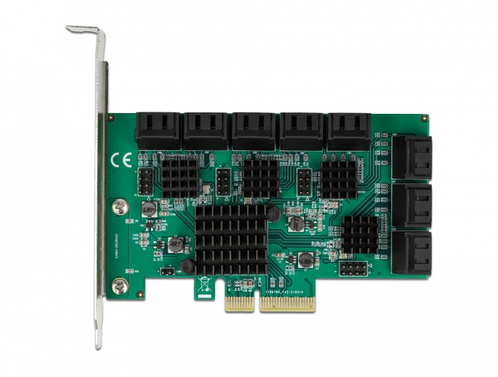 16 Port SATA PCI Express x4 Karte, Delock® [90073]