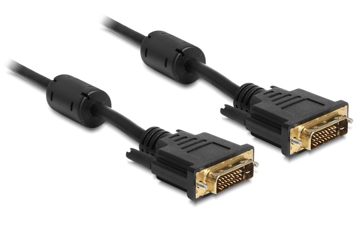 Anschlusskabel DVI 24+1 St an DVI St 1m Delock® [83189]