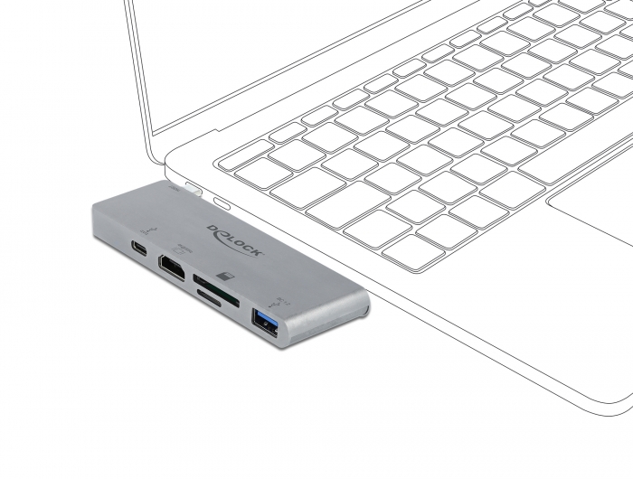 Dockingstation für MacBook mit 4K und PD 3.0, Delock® [87745]