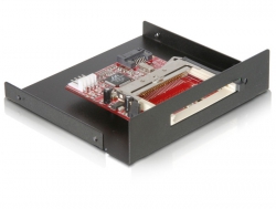 Card Reader, SATA, 3,5" zu Compact Flash Typ I an II und IBM Micro Drive, Delock® [91635]