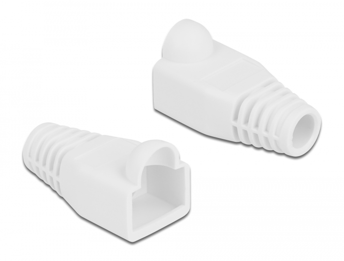 Knickschutztülle für RJ45 Stecker weiß 20 Stück, Delock® [86724]