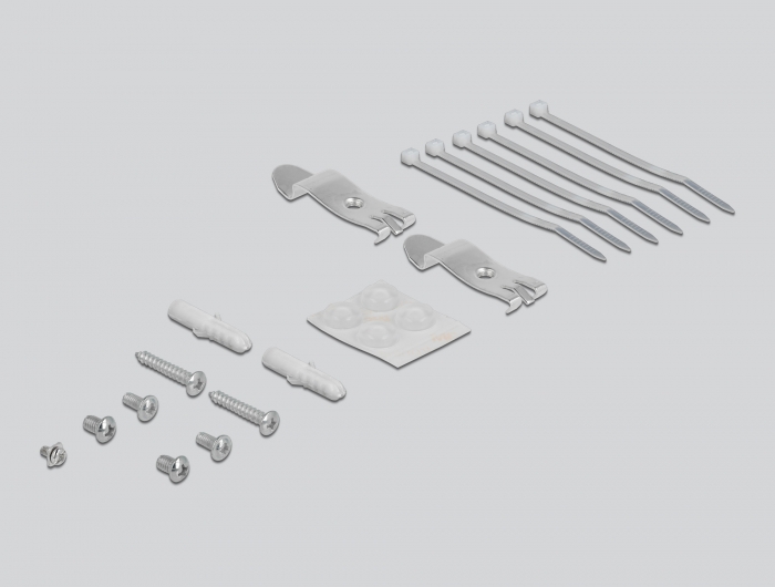 Keystone Patchpanel 6 Port grau, Delock® [43410]