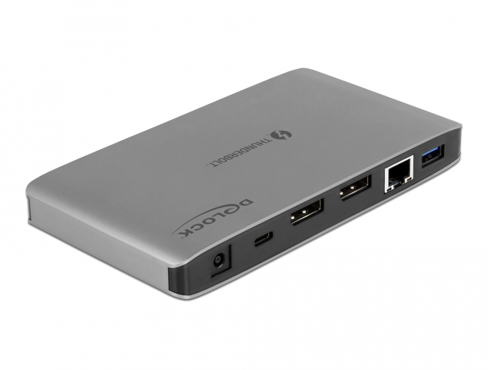 Thunderbolt™ 3 Dockingstation 8K - Dual DisplayPort / USB / LAN / SD / Audio / PD 3.0, Delock® [87777]