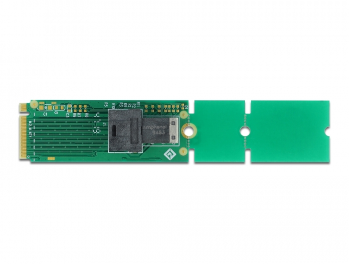 Adapter M.2 Key M zu SFF-8643 NVMe 22110 / 2280 / 2260 , Delock® [63145]