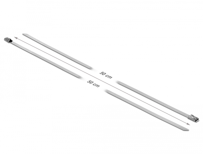 Edelstahlkabelbinder L 500 x B 4,6 mm 10 Stück, Delock® [18770]
