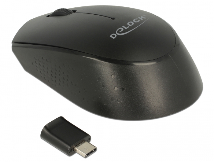 Optische 3-Tasten Mini Maus USB Type-C™ 2,4 GHz wireless, Delock® [12526]