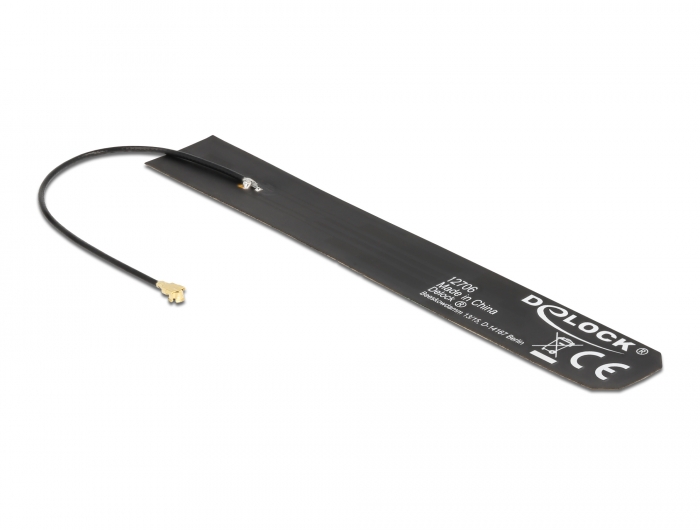 5G LTE Antenne MHF® I kompatibler Stecker 0 - 4 dBi omnidirektional FPC, Delock® [12706]