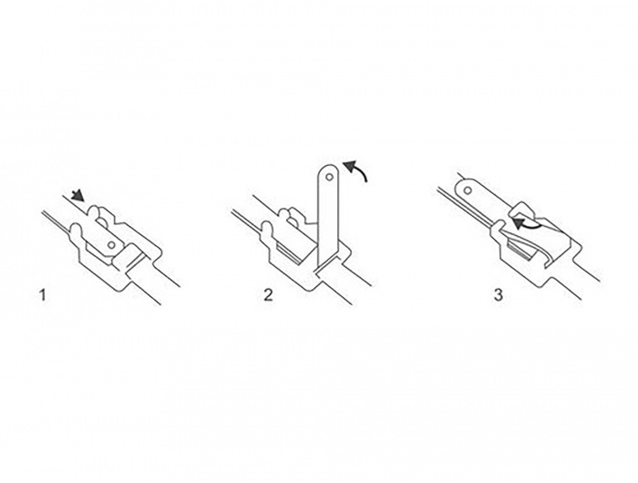 Edelstahlkabelbinder wiederverwendbar mit Faltverschluss, L 250 x B 10mm, 10 Stück,, Delock® [18763]