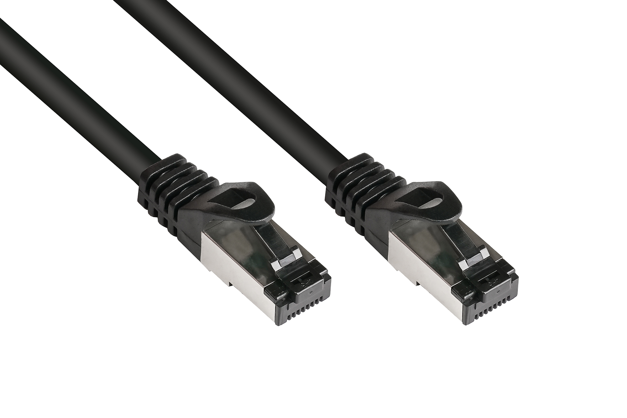 RNS® INDUSTRIE (PUR) Patchkabel SmartFLEX, Cat.6A, S/FTP, PiMF, LSZH, CU, schwarz, 7,5 m, Good Connections®