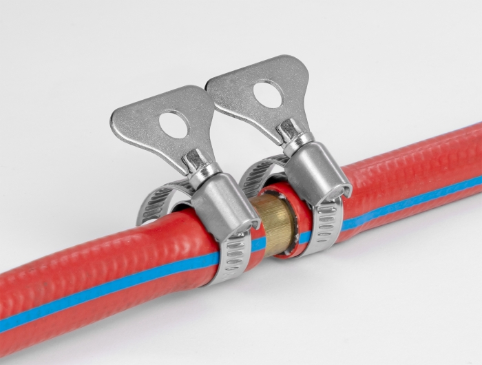 Schlauchschelle mit Flügelmutter 8 - 12 mm 10 Stück Metall, Delock® [19570]