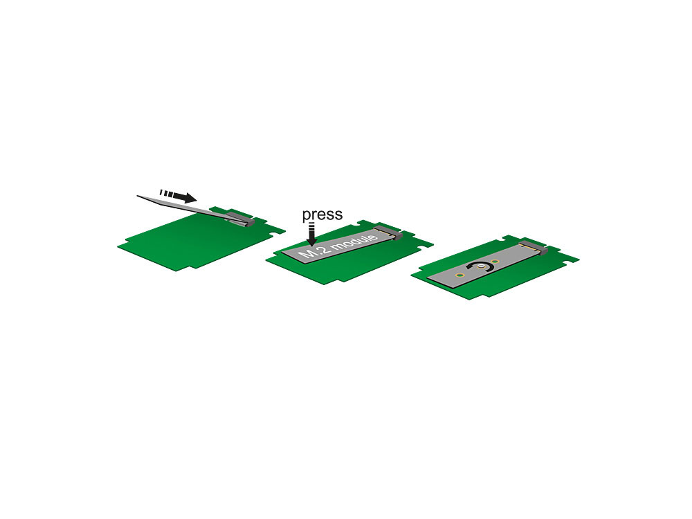 PCI Express Karte an 2 x intern M.2 NGFF, Delock® [89374]