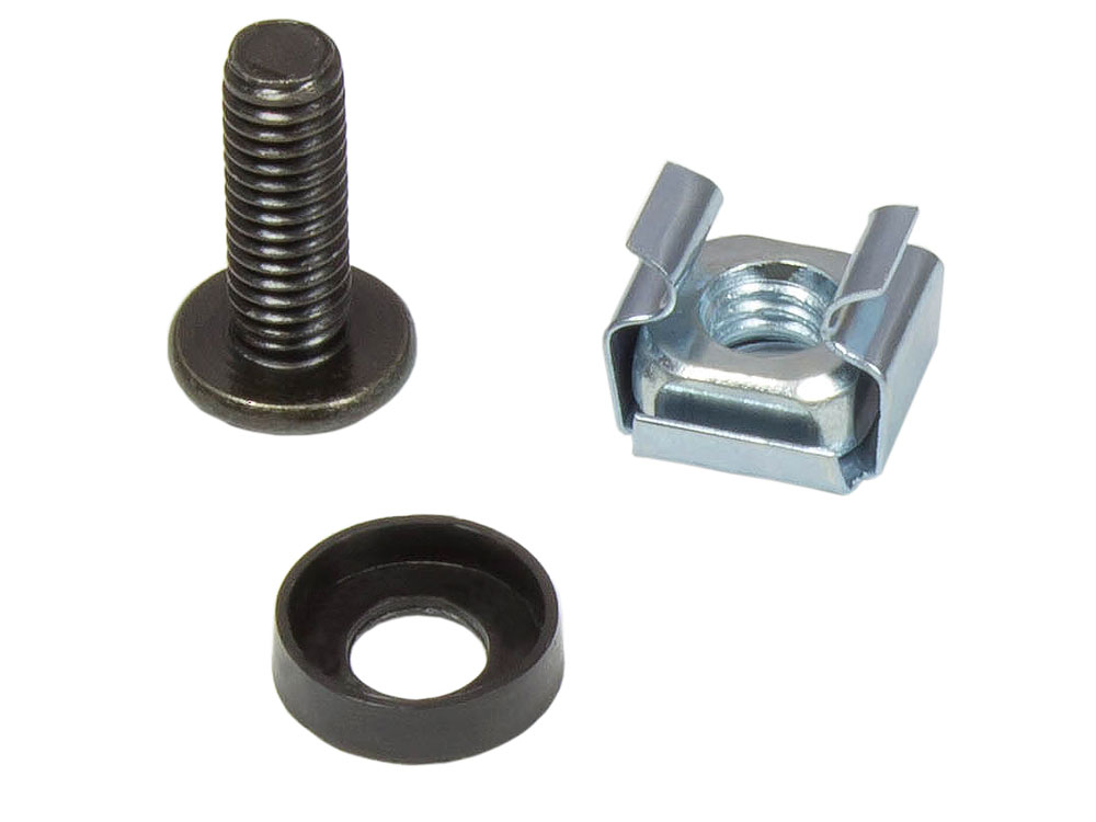 Befestigungssatz M6, Schrauben 20 mm, 20er Set, schwarz, Good Connections®