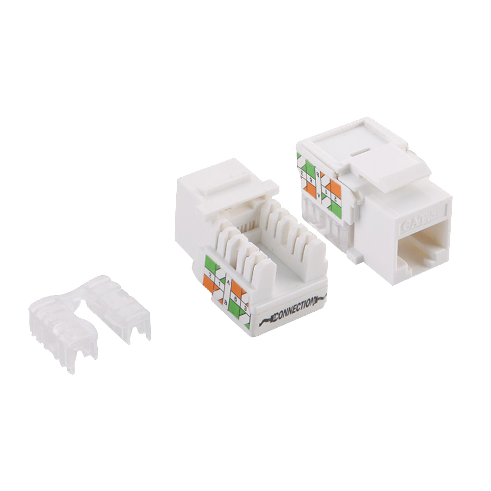 RJ45 Einbaubuchse Kat.5e, ungeschirmt, 90° LSA Anschluss , LogiLink® [NK4006]