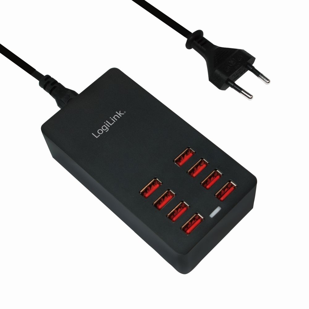 USB Tischladeadapter, 8x USB-Port, 44W, LogiLink® [PA0140]