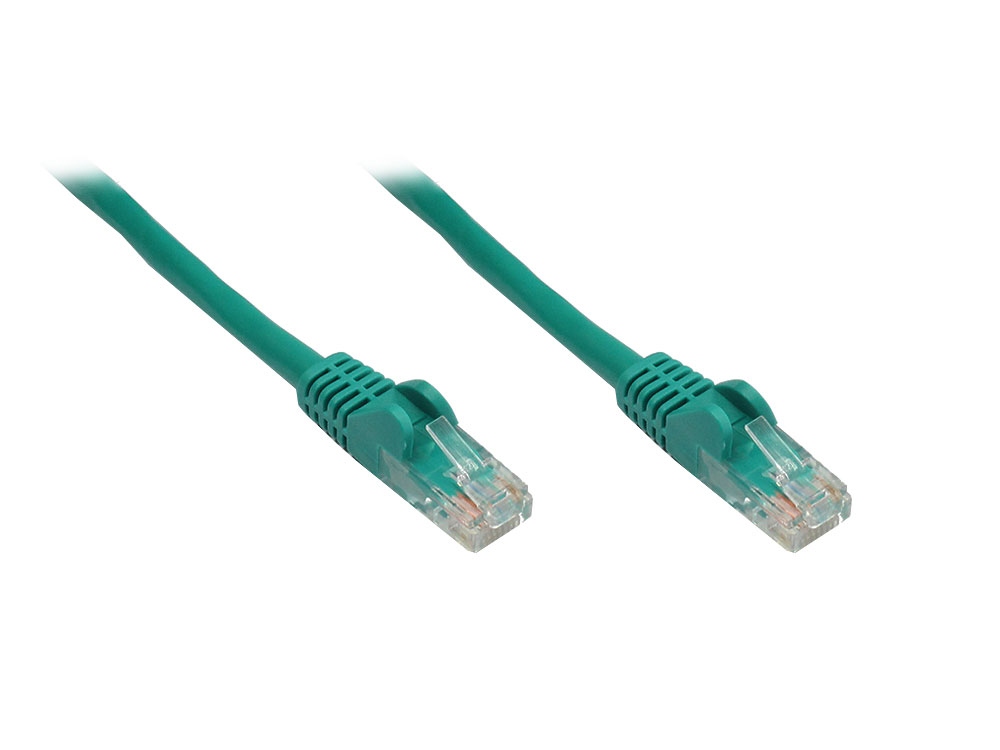 Patchkabel, Cat. 6, U/UTP, grün, 15m, Good Connections®