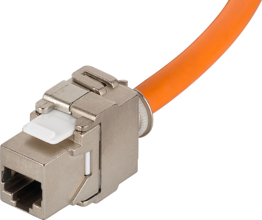 RJ45 Netzwerk Kabeltrommel, Cat. 7a, S/FTP, PiMF, 1200MHz, 50m
