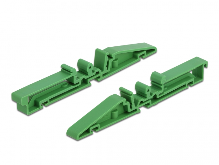 Hutschienenclip für Platine 122 mm 4 Stück, Delock® [66263]