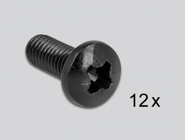 19" Wandhalterung 3 HE faltbar schwarz, Delock® [43377]