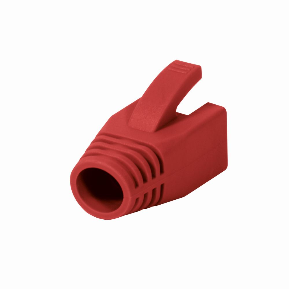 Knickschutztülle 8,0 mm für Cat.6 RJ45 Steckverbinder, rot, LogiLink® [MP0035R]
