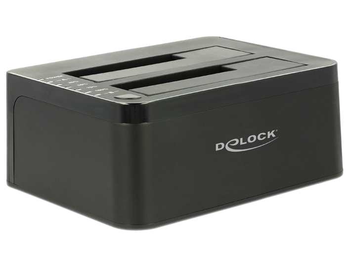 Dual Dockingstation SATA HDD an USB 3.0 mit Klon Funktion, Delock® [62661]
