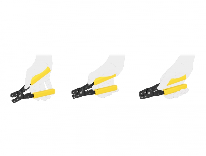 Crimpzange für Crimpkontakte AWG 10 - 28, Delock® [90543]