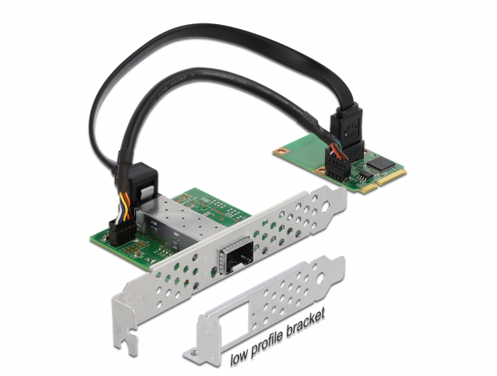 Mini PCIe I/O PCIe full size 1 x SFP Gigabit LAN, Delock® [95267]