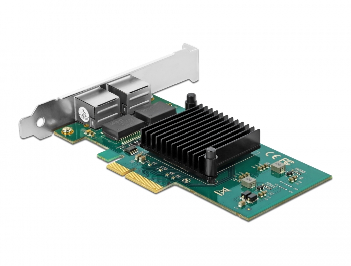 PCI Express x4 Karte 2 x RJ45 Gigabit LAN i82576, Delock® [89021]