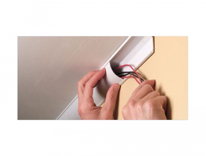 Eckkanal selbstklebend 56 x 32 mm - Länge 1 m weiß, Delock® [20715]