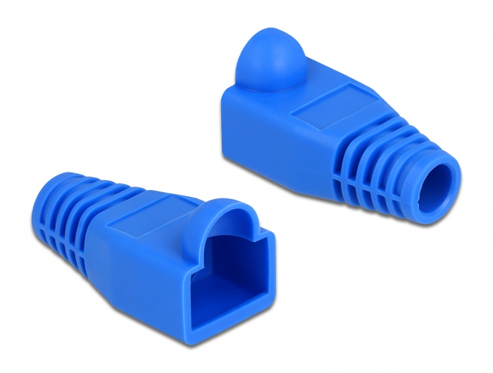 Knickschutztülle für RJ45 Stecker blau 20 Stück, Delock® [86728]