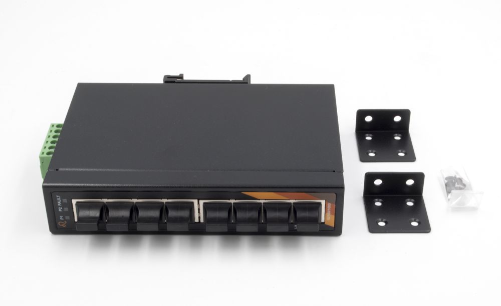 8-Port Industrie Ethernet Switch - 8*10/100/1000Tx, 12-48VDC Power Input, Exsys® [EX-6225]