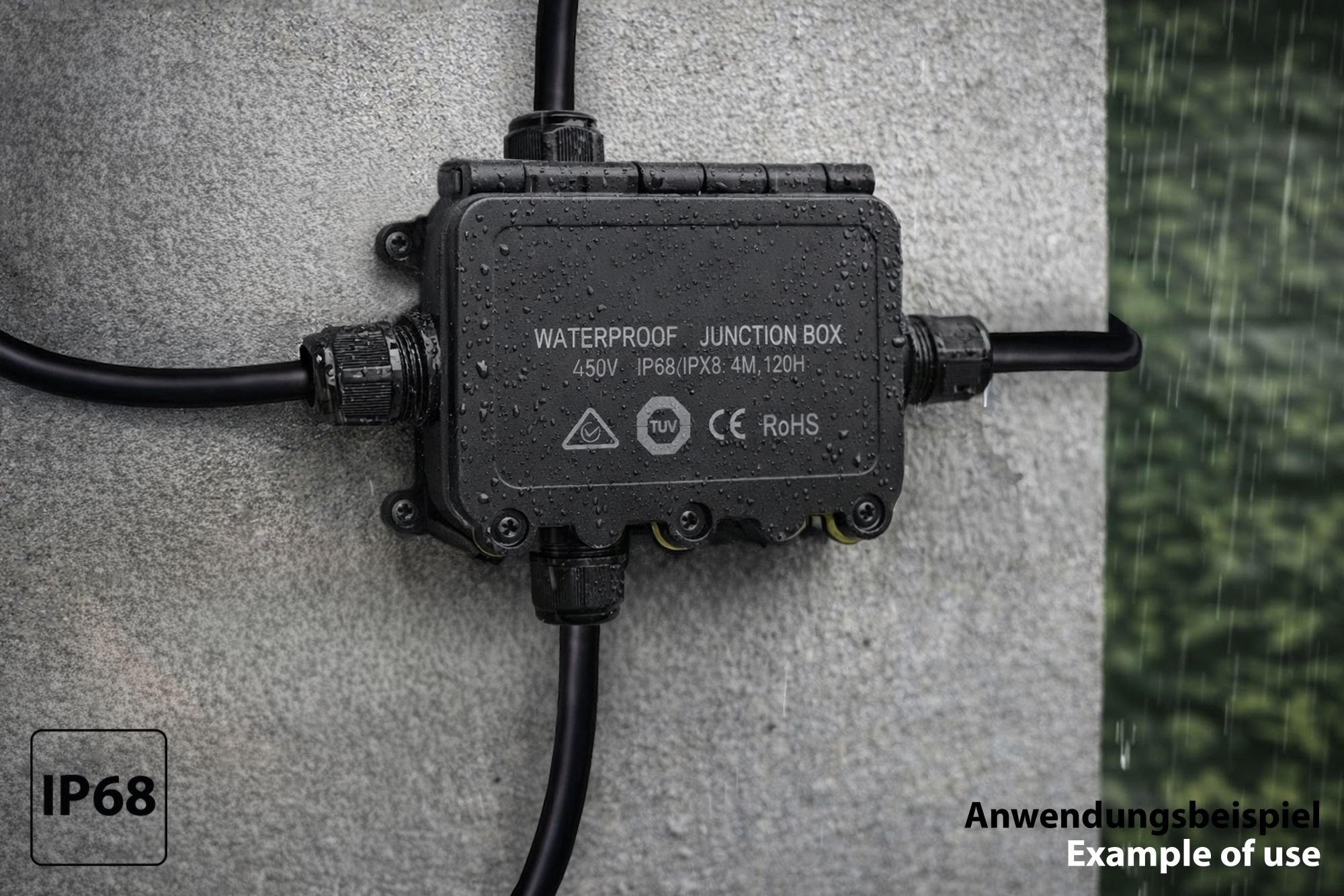 kabelmeister® Abzweigdose, 4 Wege, werkzeuglos, IP68