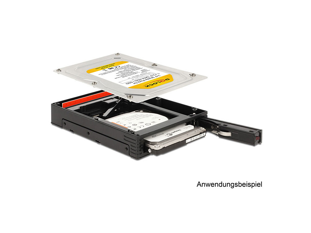 Wechselrahmen 3,5" für 1 x 2,5" SATA HDD / SSD, Delock® [47224]