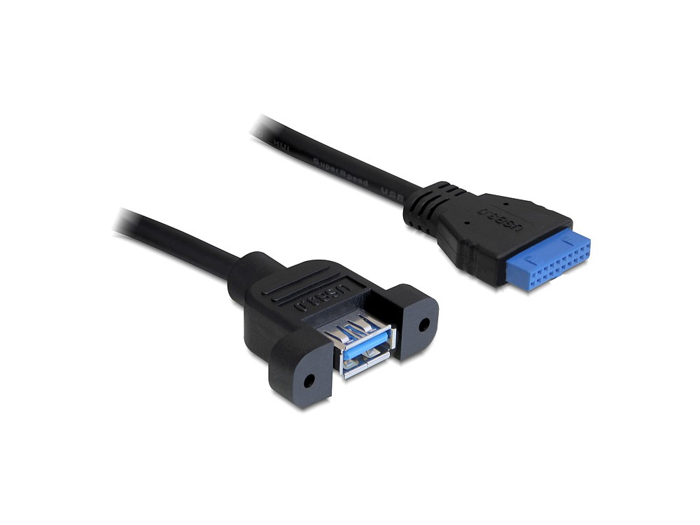 Kabel, USB 3.0 Pin Header Buchse an USB 3.0 A Buchse, Delock® [83118]
