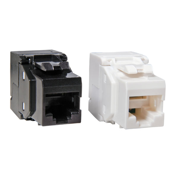 Cat.6 RJ45 Keystone, UTP, Kunststoffgeh. ws,(DELTA)