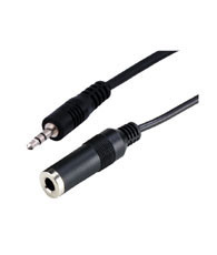 Stereo Adapterkabel 6,3mm Buchse an 3,5mm Stecker, Länge: 0,2m, Good Connections®