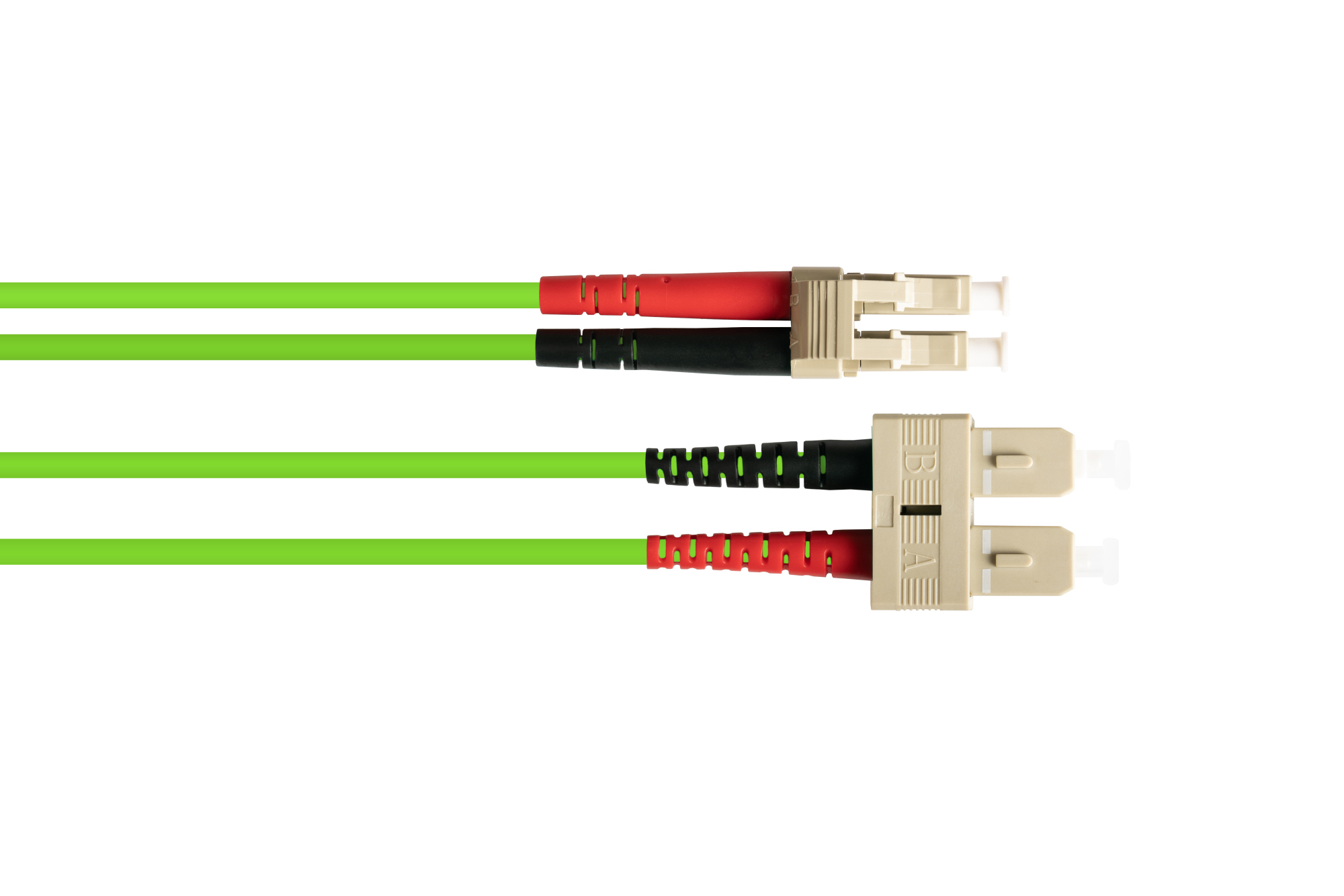 Patchkabel LWL Duplex OM5 (Multimode, 50/125) LC/SC, LSZH, austauschbare Polarität, 30m, Good Connections®