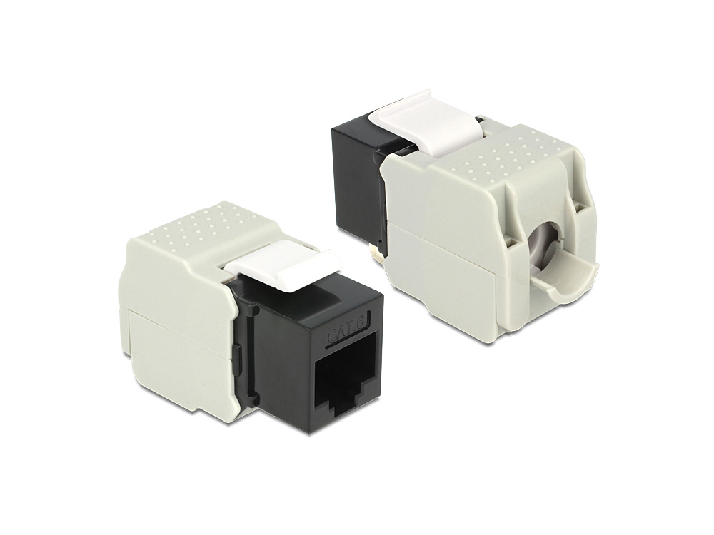 Keystone Modul, Cat.6, RJ45 Buchse an LSA UTP, schwarz, Delock® [86340]