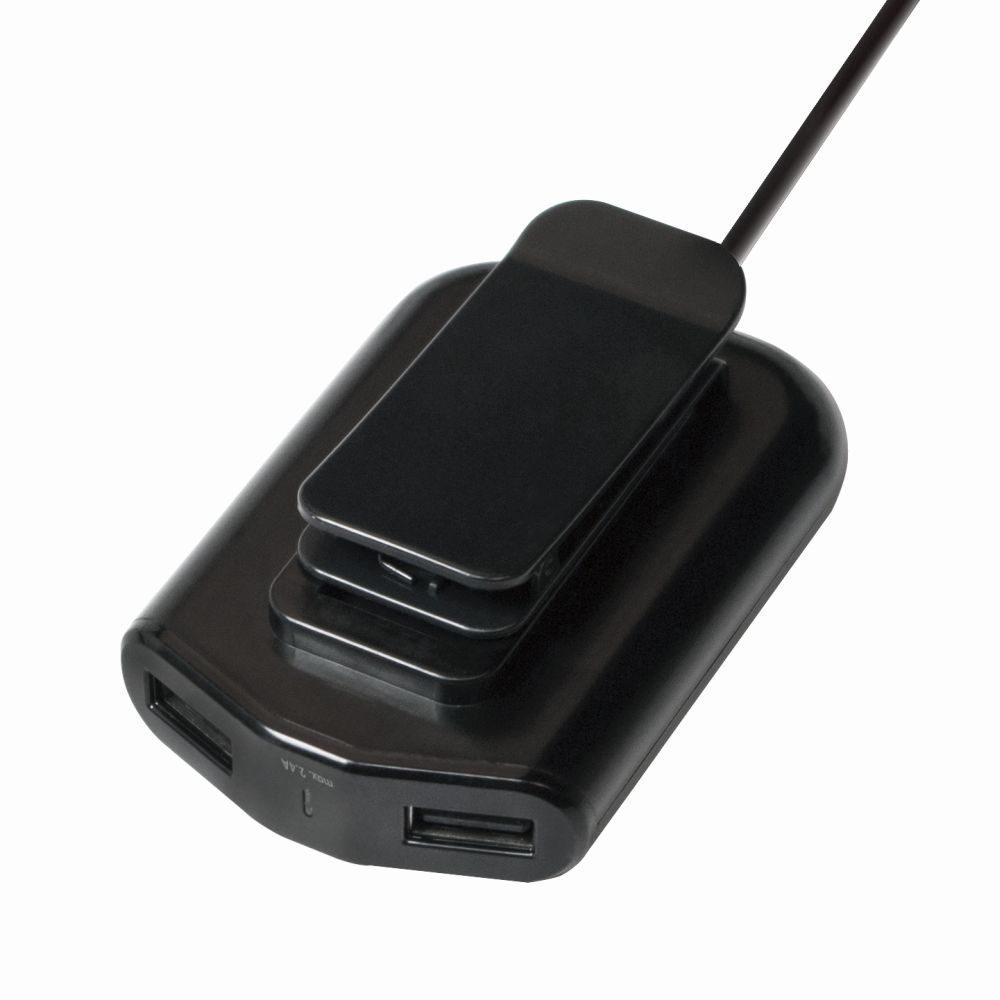 USB Kfz Netzteil für Vorder- & Rücksitze, 2x 2 USB-Port, 2x 12W, LogiLink® [PA0149]