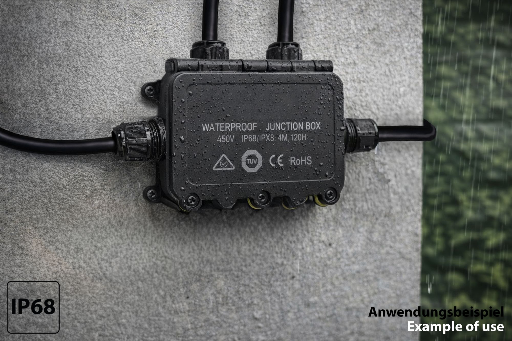 kabelmeister® Abzweigdose, 4 Wege, werkzeuglos, IP68