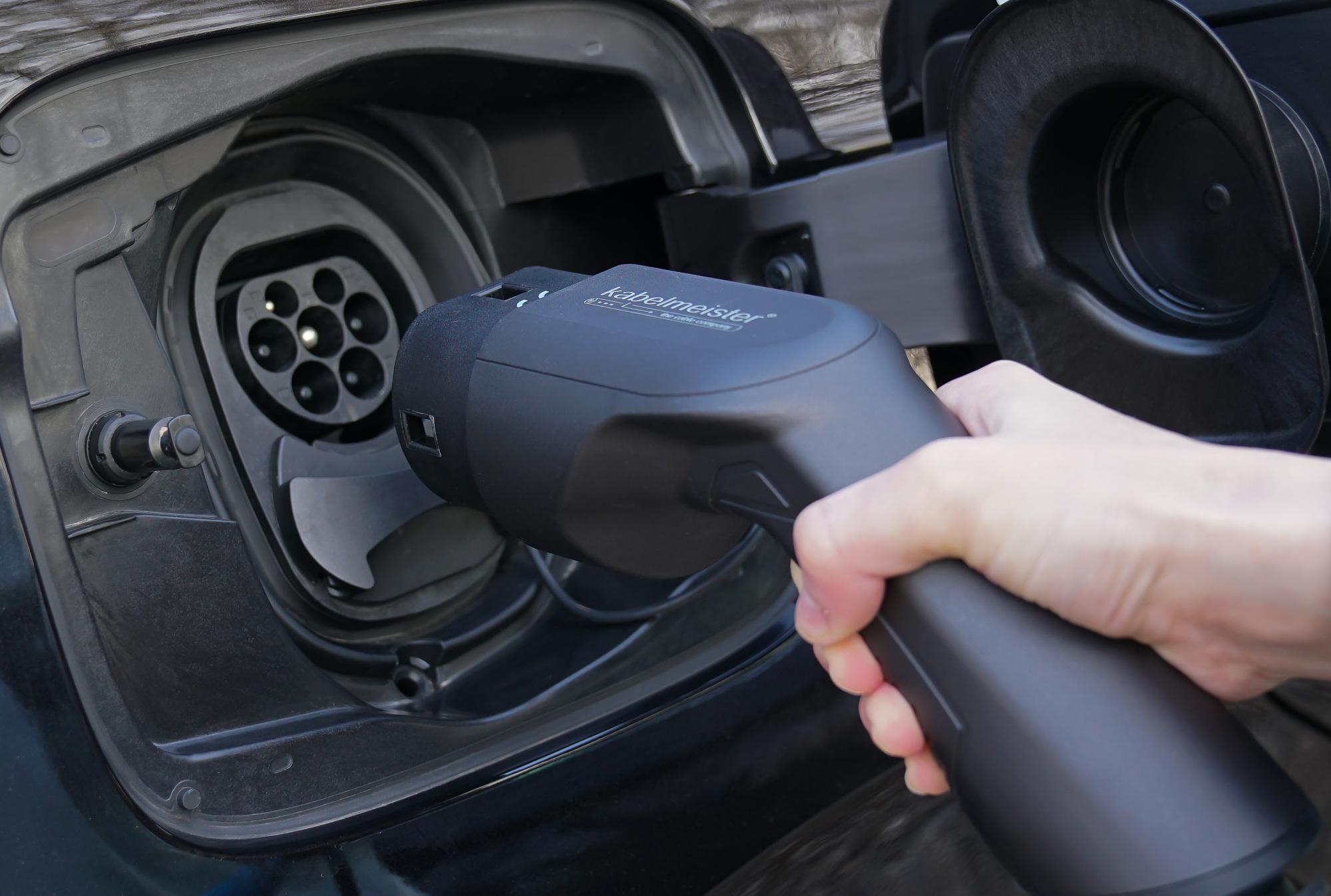 kabelmeister® Typ 2 Ladekabel für Elektro- und Hybridfahrzeuge, 3-phasig, 16 A, 11 kW, blau, 5m