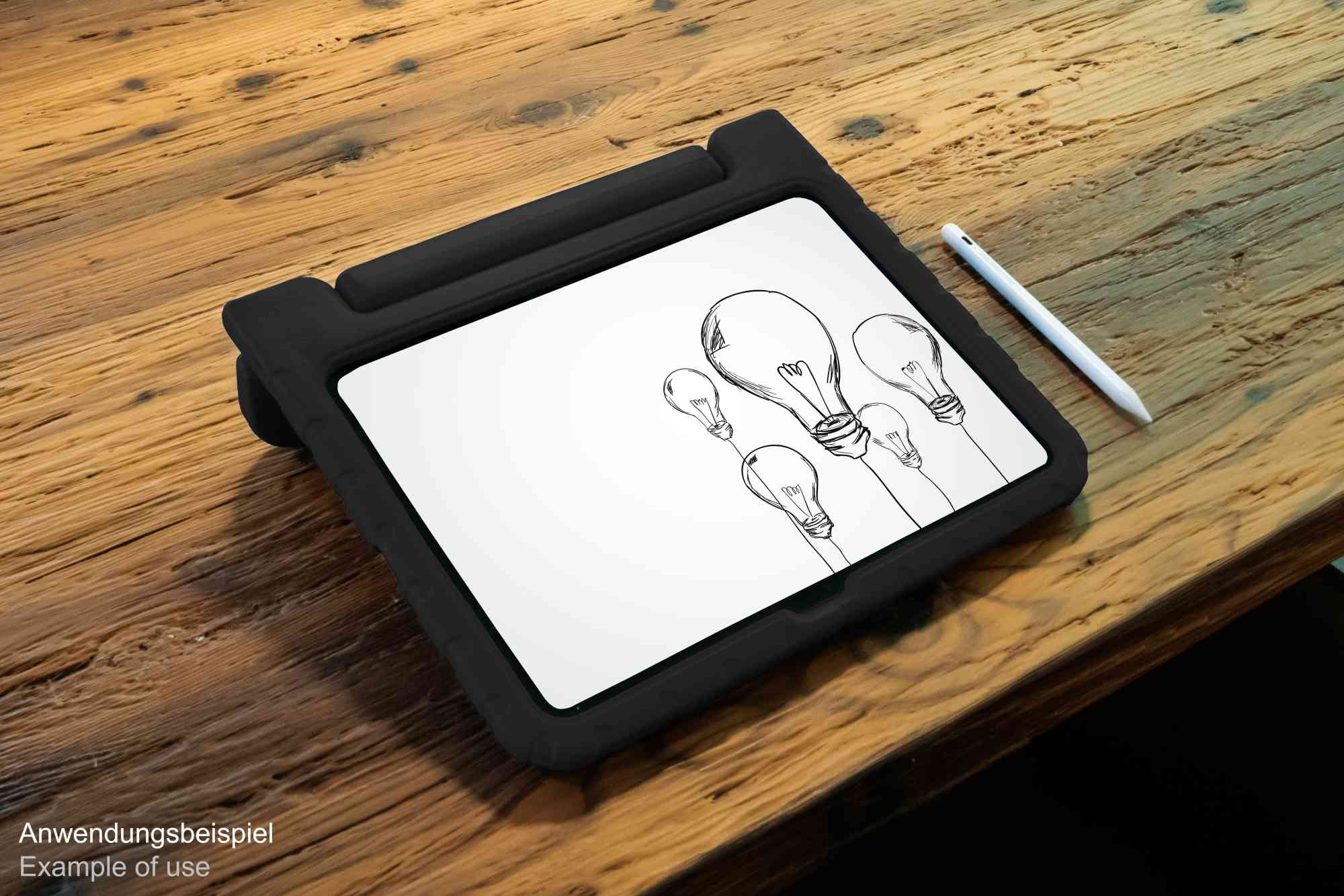 iPad 10,9" (10. Gen.) Tablet-Schutzhülle mit Kickstand, schwarz, Good Connections®